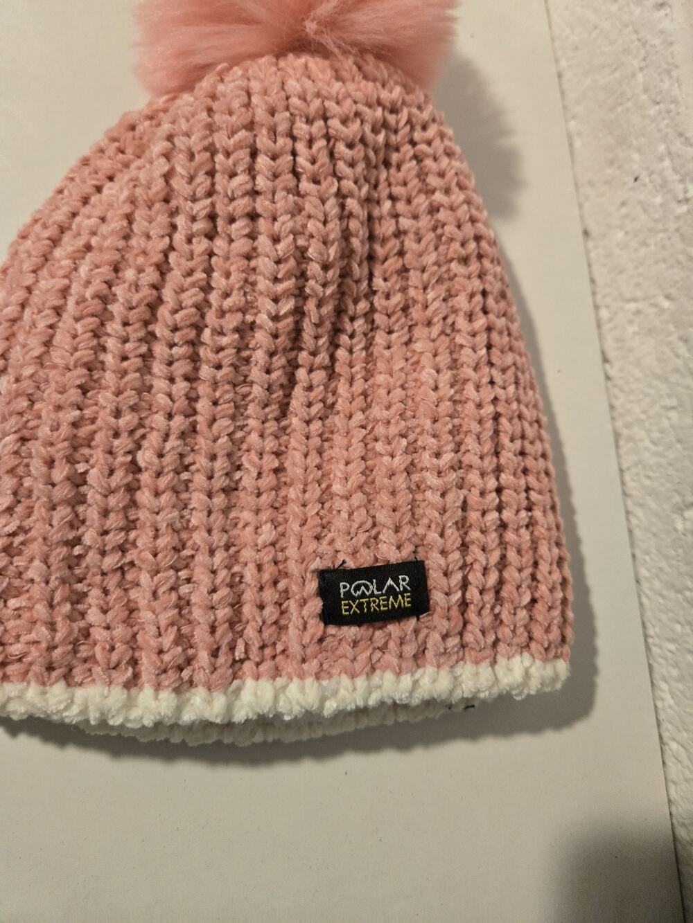 Polar Extreme Pink Wool Winter Hat Womens One Size Good Condition